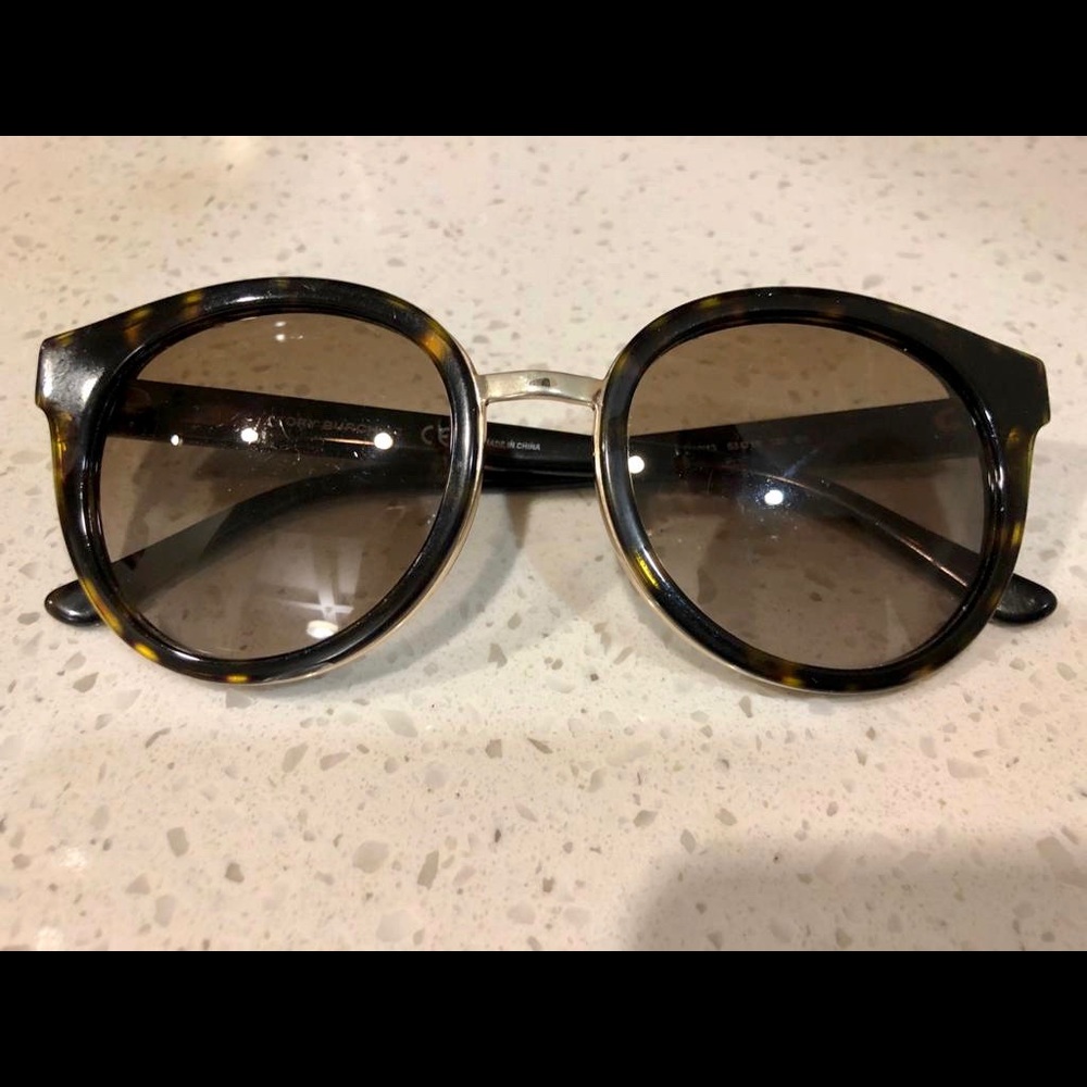 Tory Burch Cat Eye Sunglasses Tortoise & Gold